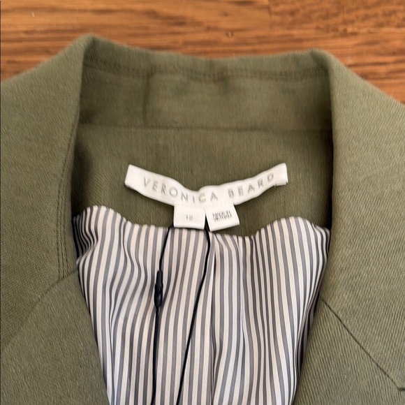 NWT Veronica beard sevi jacket size 12 in bright army - Picture 3 of 8